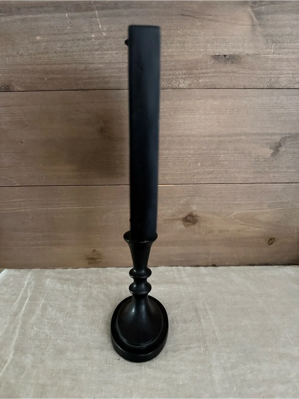 Black Wood 4x6 Pedestal Photo Frame